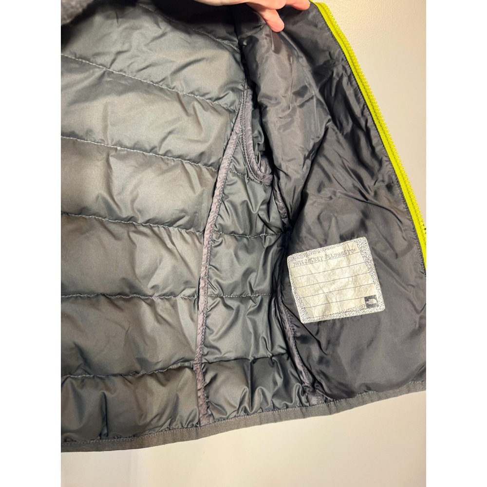 The North Face Gray Lightweight Puffer Jacket Kids 5 Full Zip Quilted Gorpcore - Picture 5 of 6